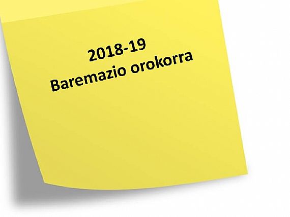 18-19 Baremazio orokorra