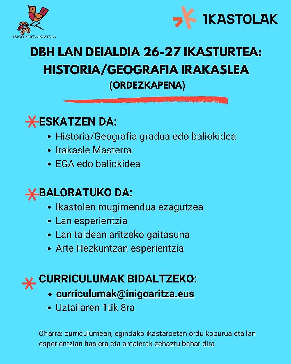 DBH LAN DEIALDIA 2026-27