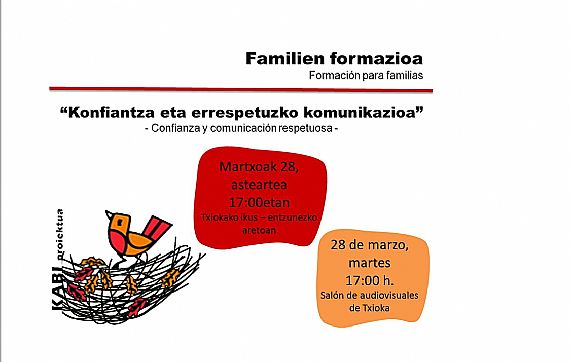 FAMILIEN FORMAZIOA (HAUR HEZKUNTZA)