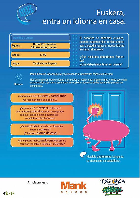EUSKARA, ENTRA UN IDIOMA EN CASA